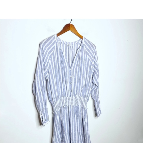 Rails Jasmine Rhône Blue & White Striped Dress Size Small - Picture 9 of 9